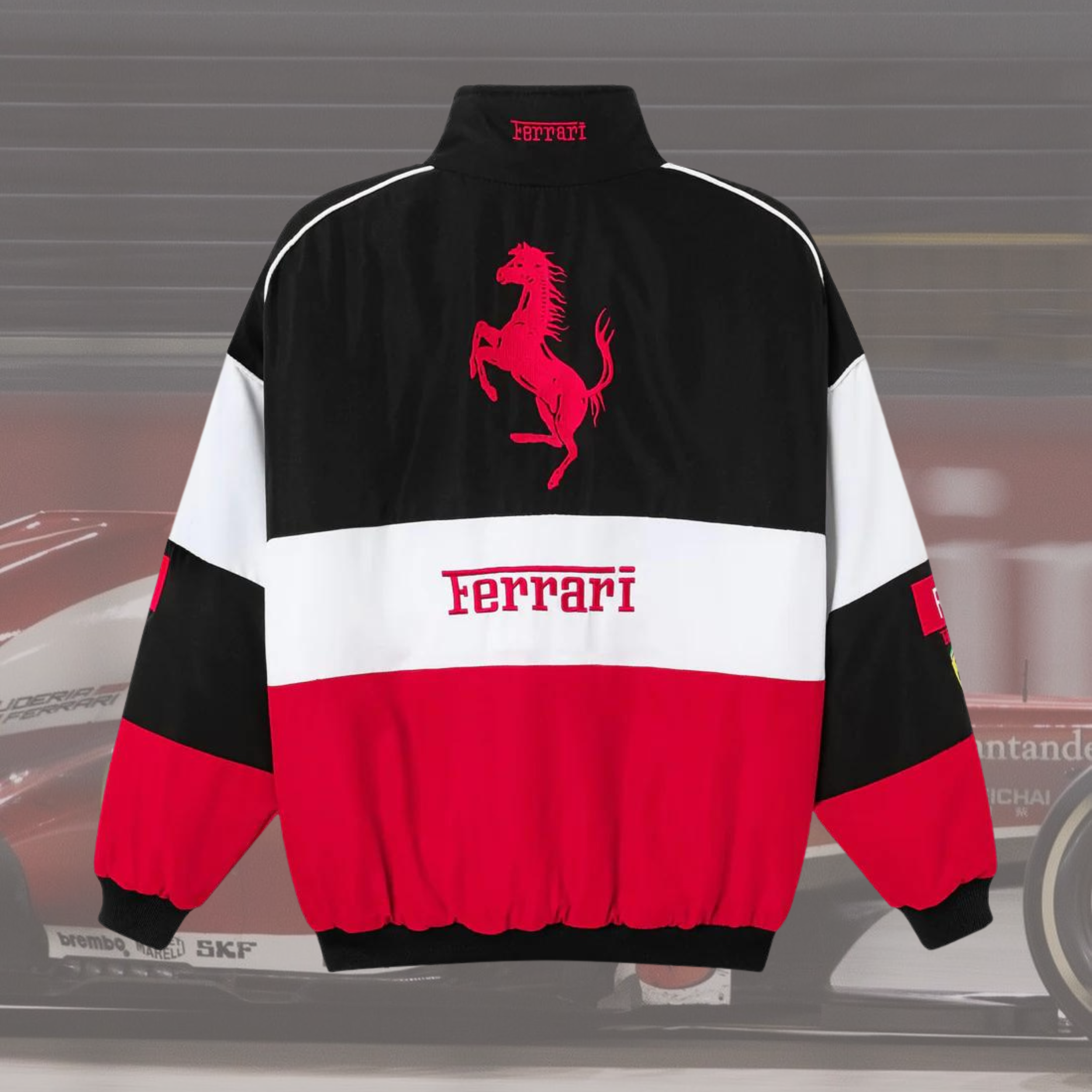 FERRARI F1 Vintage White Jacket