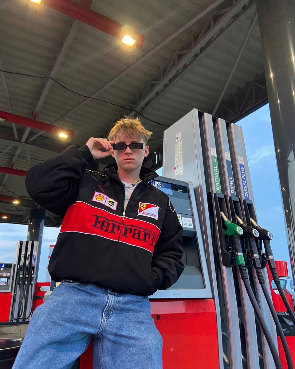 FERRARI F1 Vintage Black Jacket